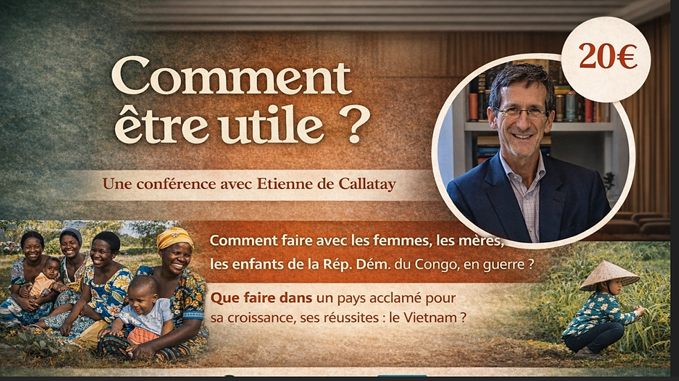 Conférence par Etienne de Callataÿ