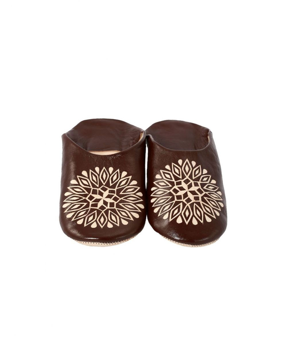 شبشب منقوش بني