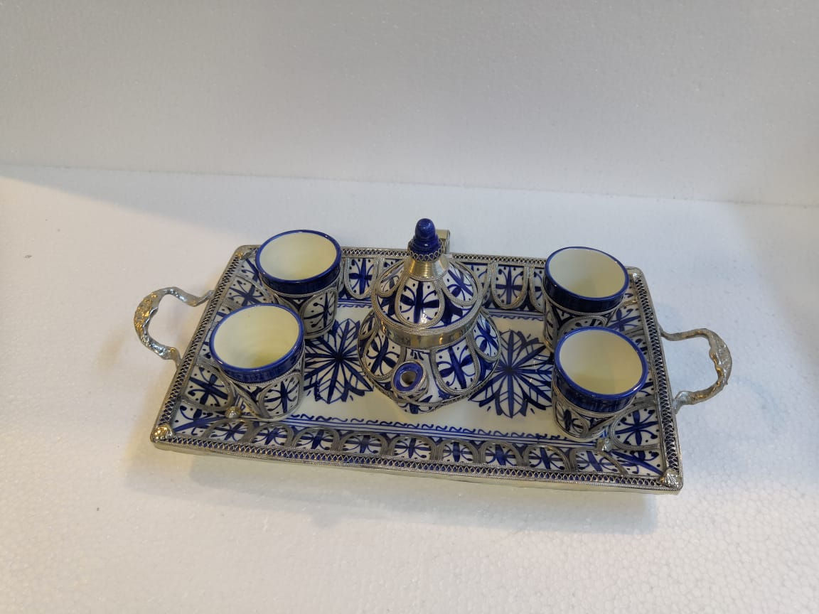 طقم صنية تقديم الشاي