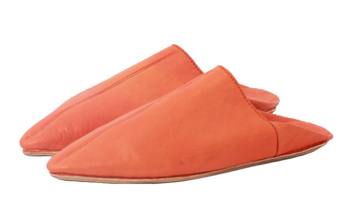 Slipper Marrakech, with a romantic touch of natural leather