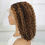 Thumbnail: 13x4 Lace Front Highlight Short Curly Human Hair Wig - P4/27 Panio Curly Wig For