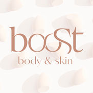 Logo ontwerp, mood board, social media styling, drukwerk voor BooSt body & skin door Markant marketing.