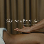Logo en visuele identiteit van Bloom & Breathe, ontworpen door Markant Marketing
