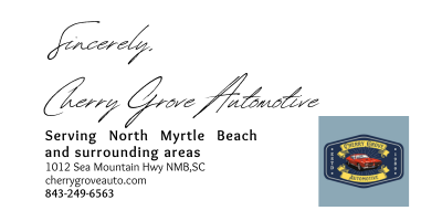Image of a signature for Cherry Grove Automotive
