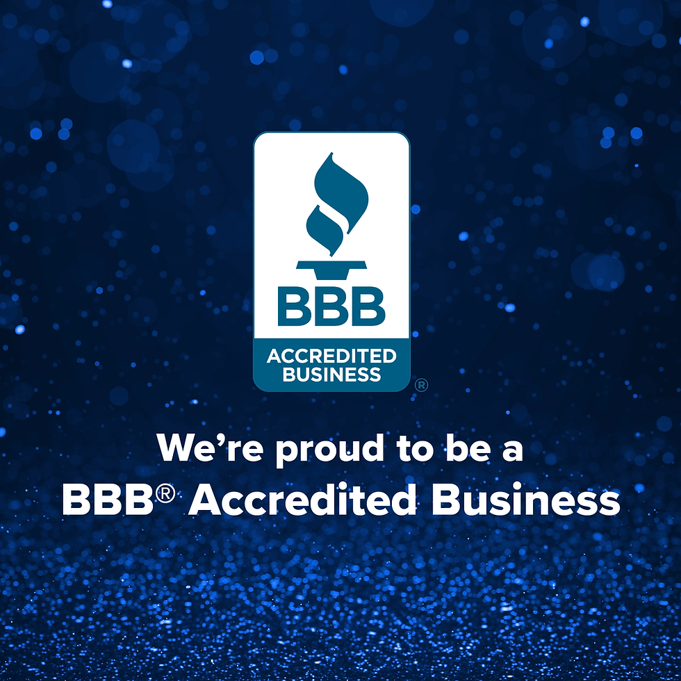 We are an accredited BBB business