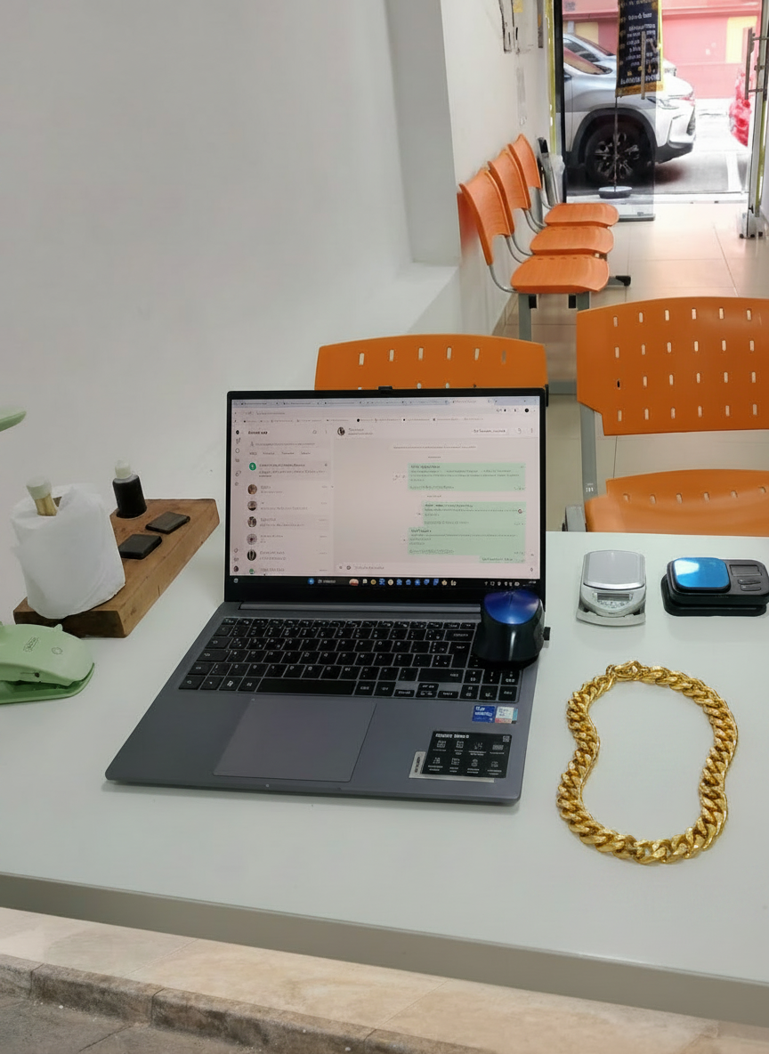 Ambiente interno da Ouro Valor Manaus, empresa especializada em avaliação gratuita e compra de ouro no Centro de Manaus.
