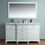 Thumbnail: Cadence White 60" Double Sink Vanity with Mirror