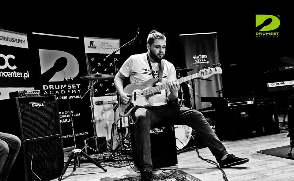 Bartek Siepsiak i Darek Maj podczas koncertu premierowego albumu "Łamigryf" - Bartek SIepsiak Band