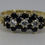 Thumbnail: Sapphire and Cubic Zirconia Ring, Cluster stones, Gold 9ct, Size M 1/2, Preloved