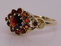Garnet Ring Gold 9ct