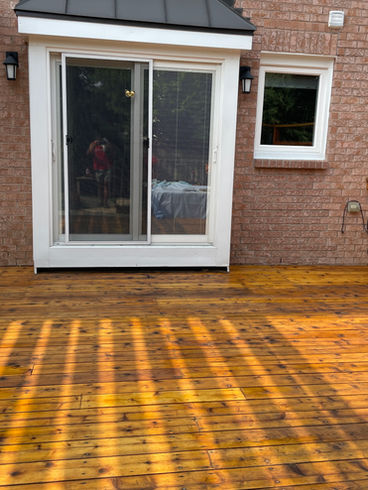 Stained Cedar Deck