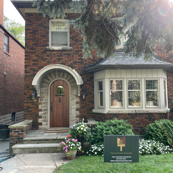 Refinishing a worn out cedar front door. We stripped the door and made it look brand new.