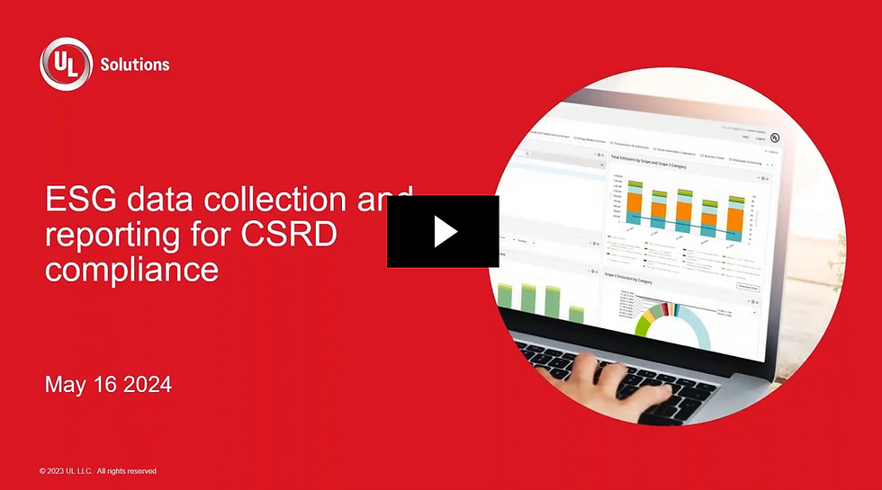 ESG data collection and reporting for CSRD reporting