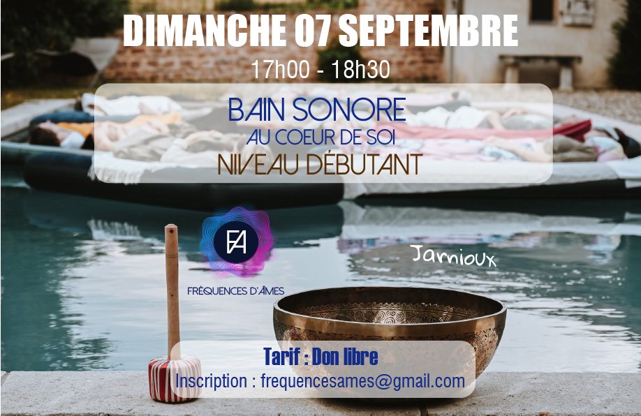 Bain Sonore sur l'eau - Niveau Débutant - Au Cœur de Soi