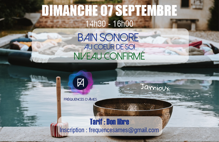 Bain Sonore sur l'eau - Niveau Confirmé - Au Cœur de Soi