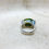 Thumbnail: Green garnet silver ring