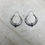 Thumbnail: Large Nepali traditional silver hoop earrings