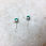 Thumbnail: Malachite silver stud earrings