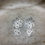 Thumbnail: Brushed silver clouds earrings
