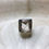 Thumbnail: Faceted square quartz silver ring