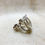 Thumbnail: Triple garnet silver ring