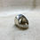 Thumbnail: Faceted square quartz silver ring