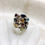 Thumbnail: Multi stone bling silver ring