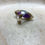 Thumbnail: Long amethyst silver ring