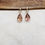 Thumbnail: Tourmaline diamond gold post earrings