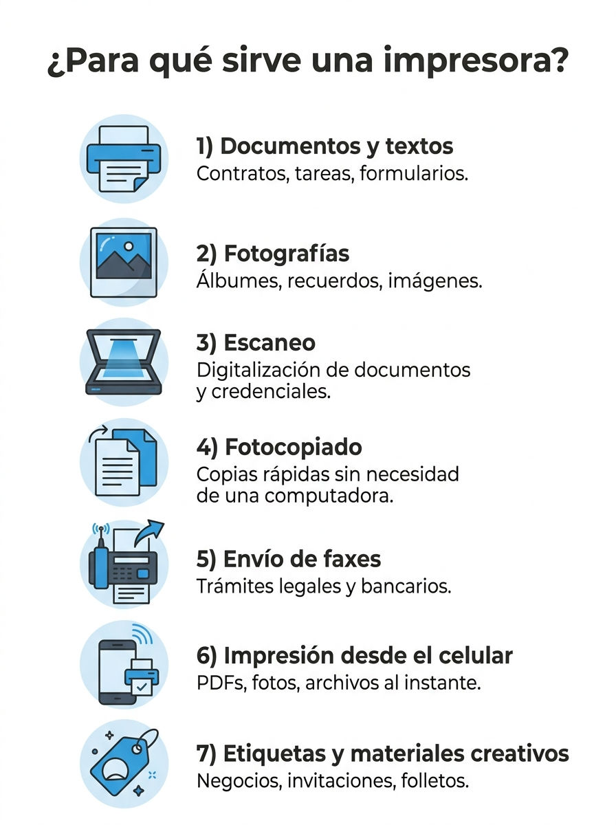 usos de la impresora