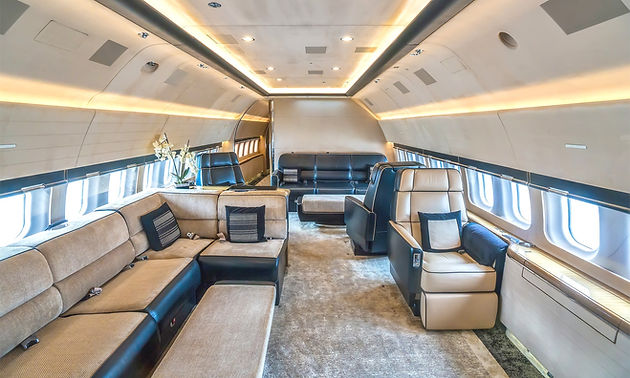 Plane interior luxury