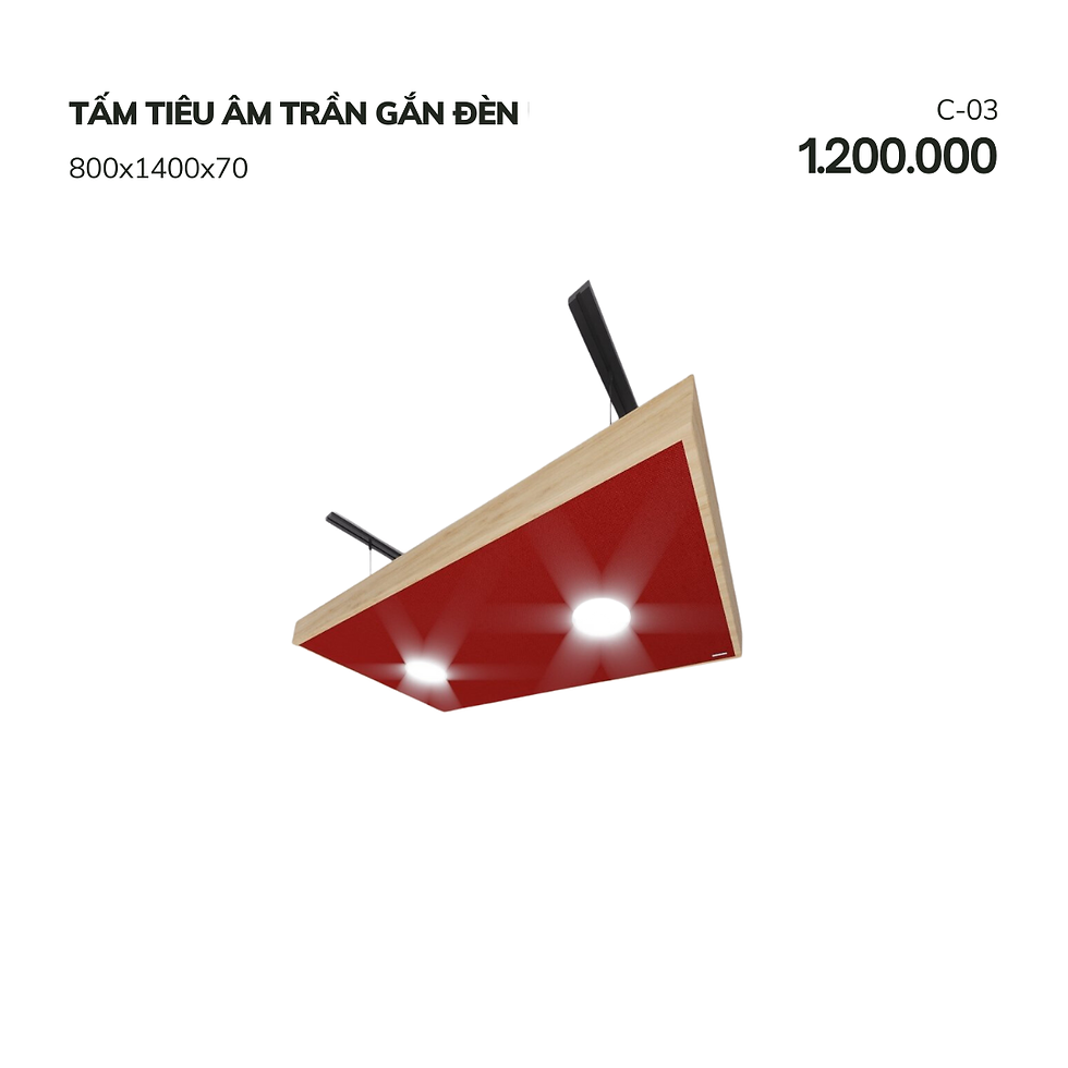 Hình thu nhỏ: Tiêu âm trần gắn đèn C-03