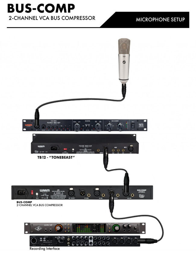 Hình thu nhỏ: Warm Audio Bus-Comp 2-channel Stereo VCA Bus Compressor