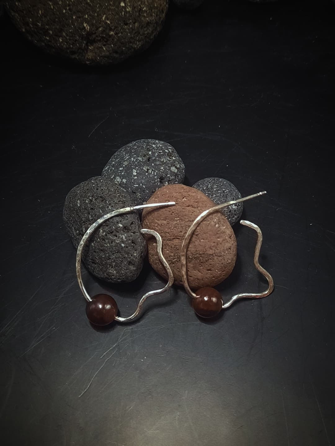 Curious hoops with Tiger Eye