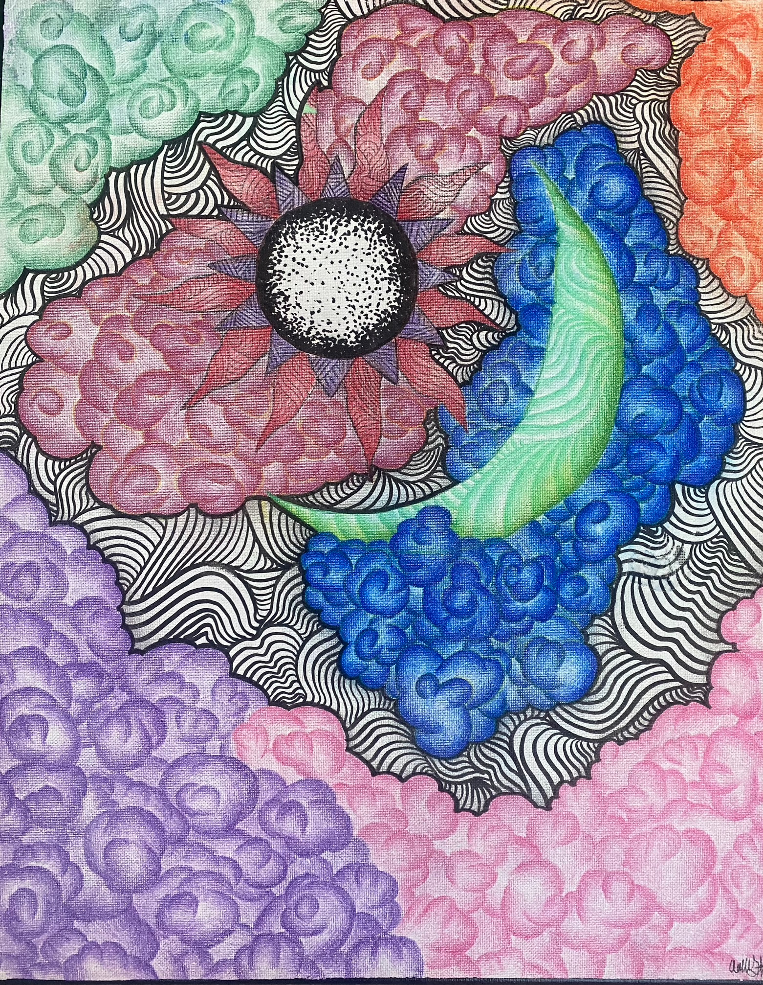 Trippy sun & moon