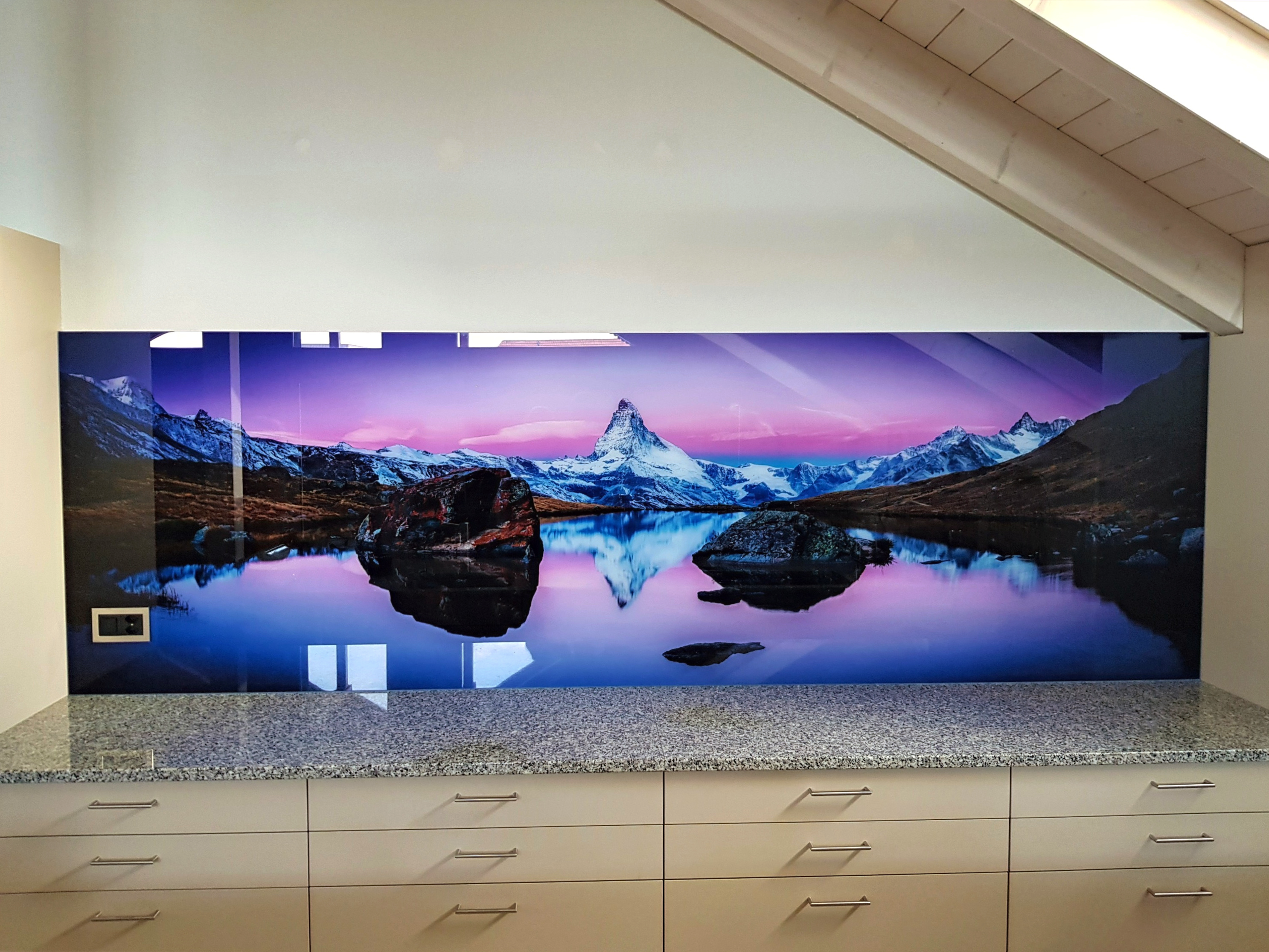 Motivrückwand
