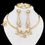 Thumbnail: Women's 18K Gold Plated Jewelry Set