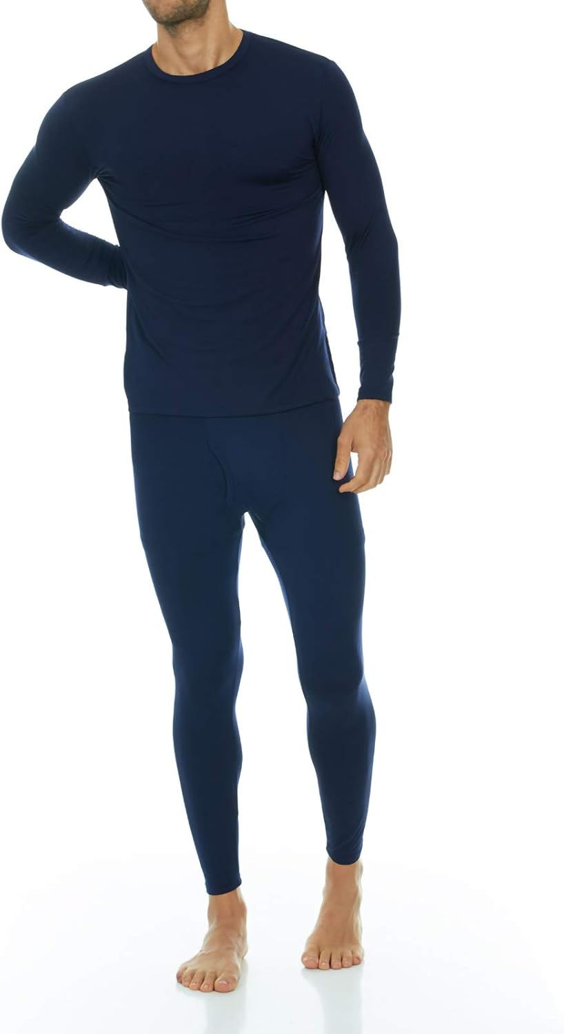 Thumbnail: Long Johns Thermal Underwear for Men Fleece Lined Base Layer Set Cold Weather