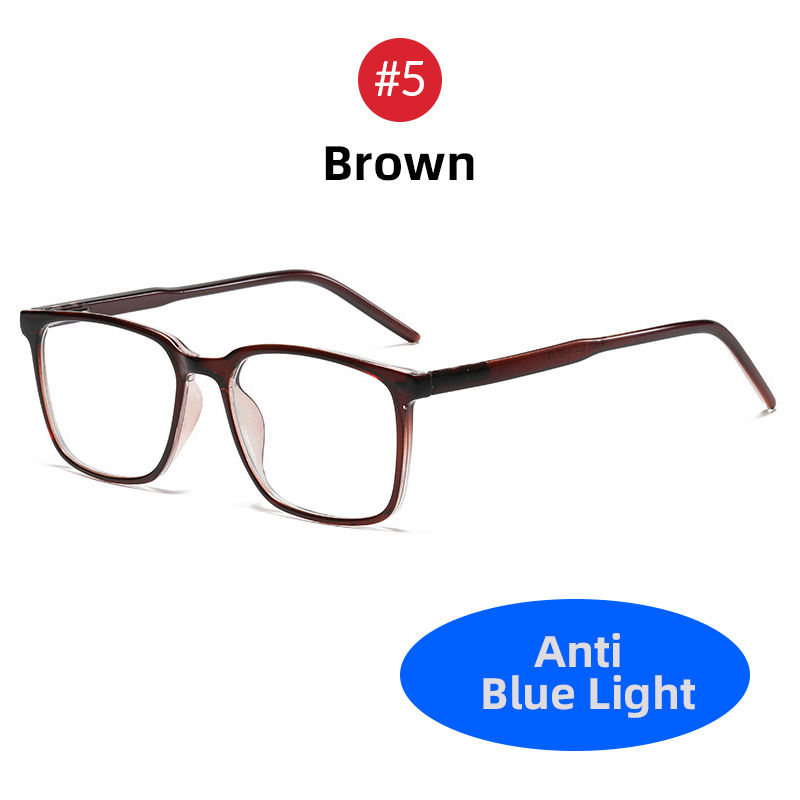 Thumbnail: 2025 Trending Blue Light Blocking Men's Glasses Gaming TR90 Matte Black Anti Ray