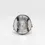 Thumbnail: Gros plan sur la bague Louis XIV en argent 925