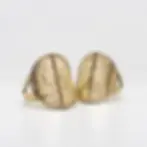bague pièce de monnaie 20 centimes Marianne en laiton double corps artisanale