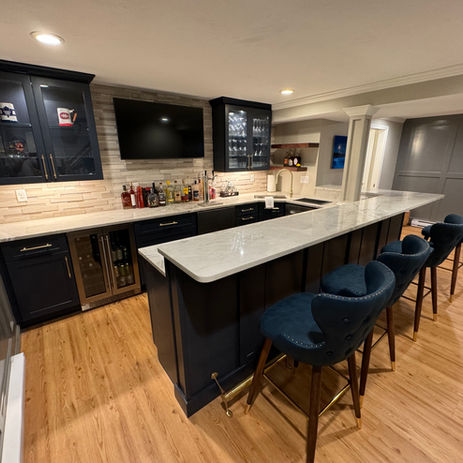 Custom Basement Remodel in Attleboro, MA