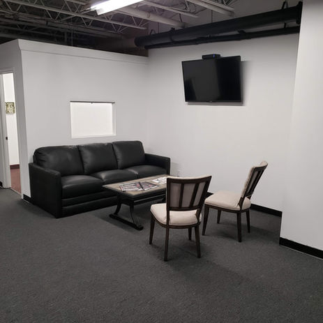 Office renovation in Attleboro MA by Ruhan General Contracting featuring updated waiting area and modern commercial interior