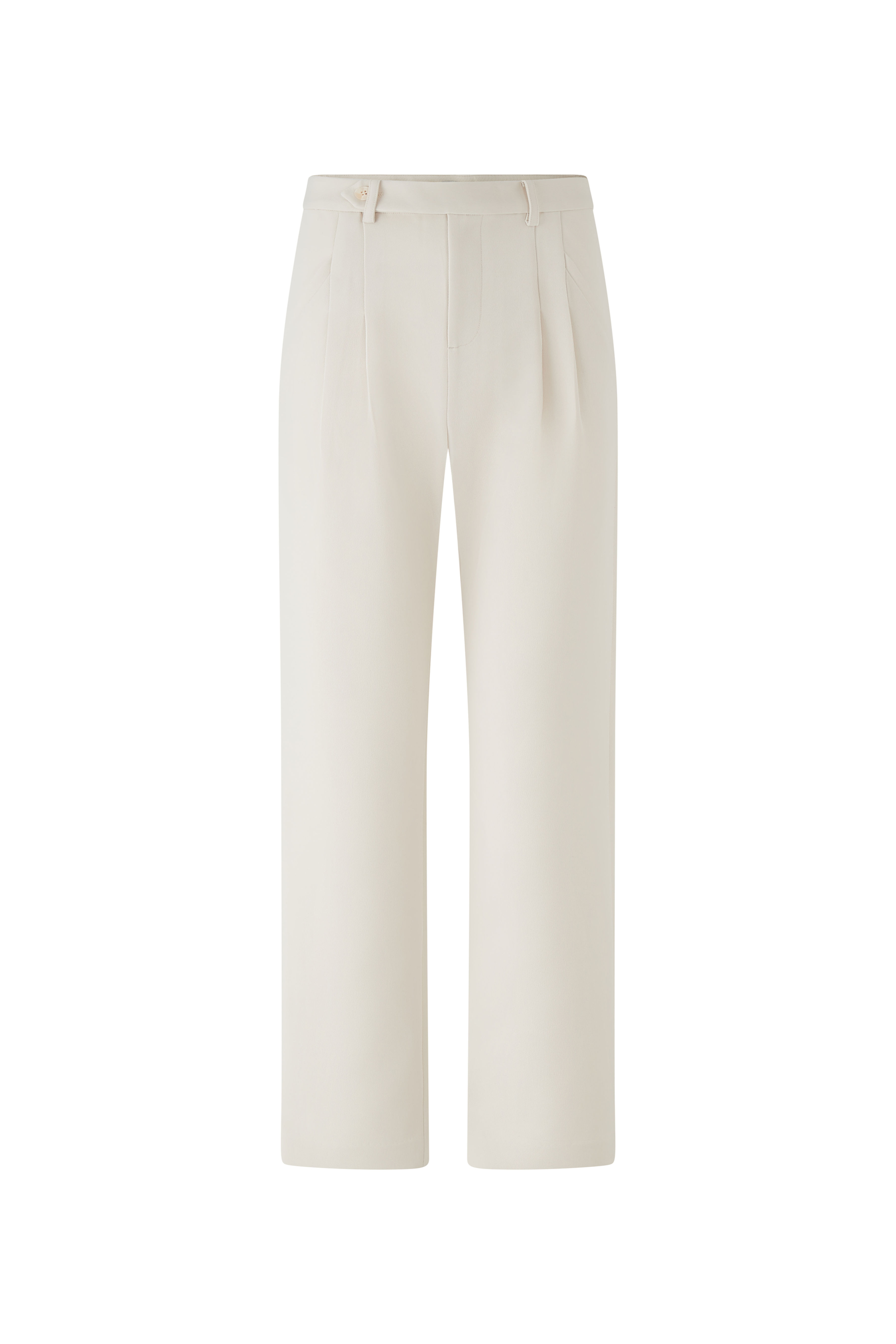 WHITE SUITING TROUSERS