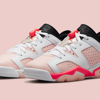 Jordan 6 Girl's Millenial Pink + Infrared/Aleali May 6 Homage