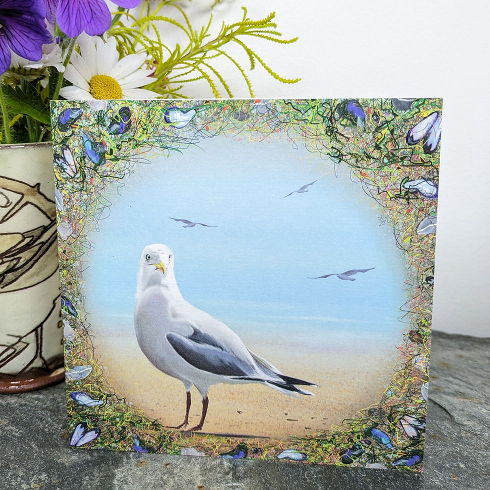 Thumbnail: Set of five Art Cards - Water Bird Collection