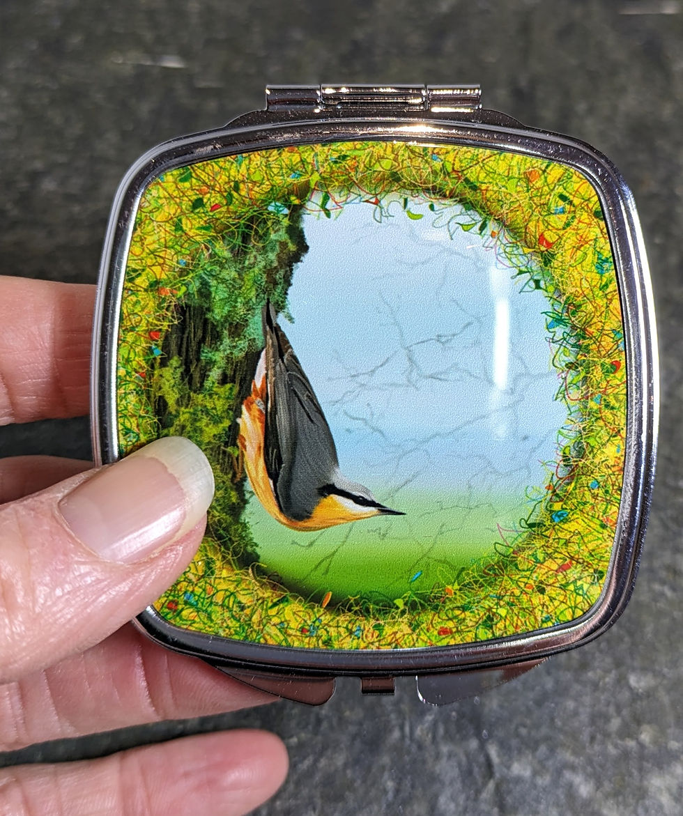 Thumbnail: Silver Compact Mirrors 2