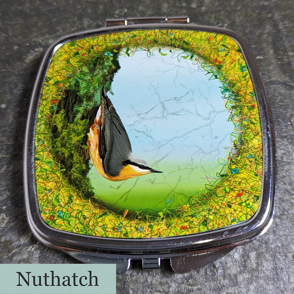 Thumbnail: Silver Compact Mirrors 2