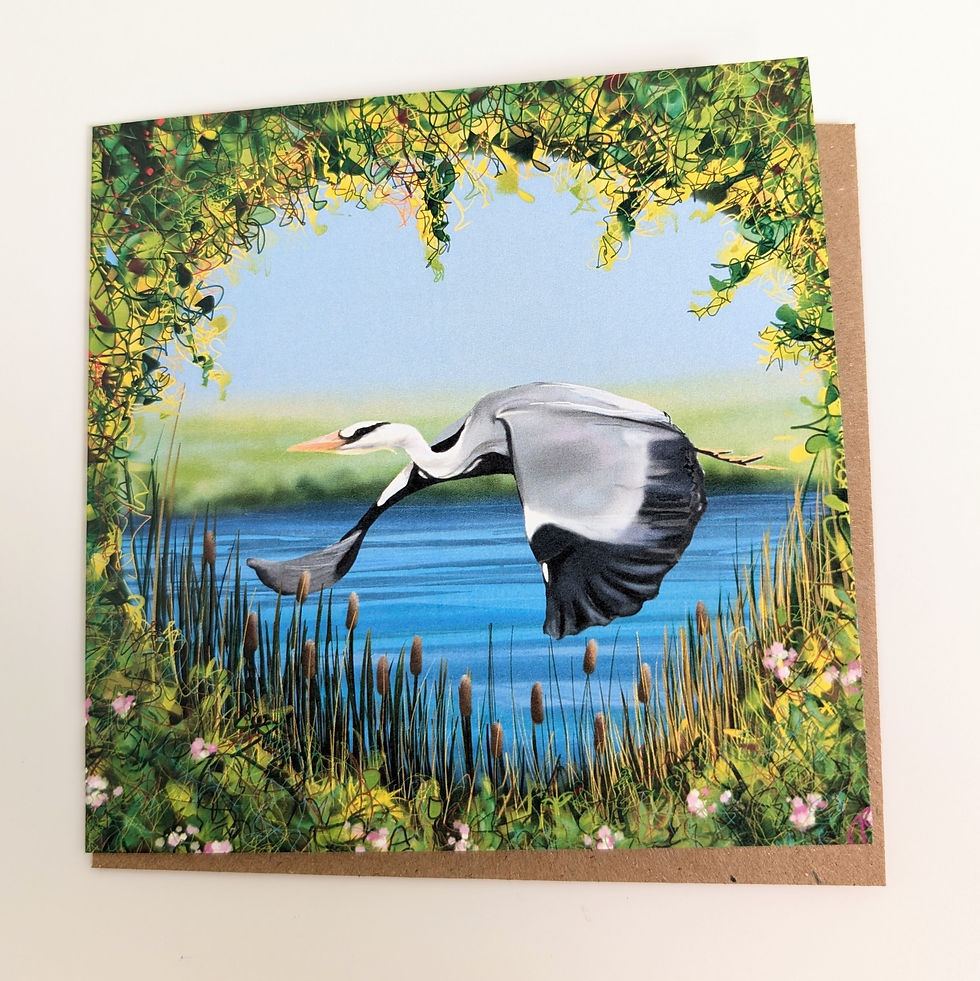 Thumbnail: Set of five Art Cards - Water Bird Collection