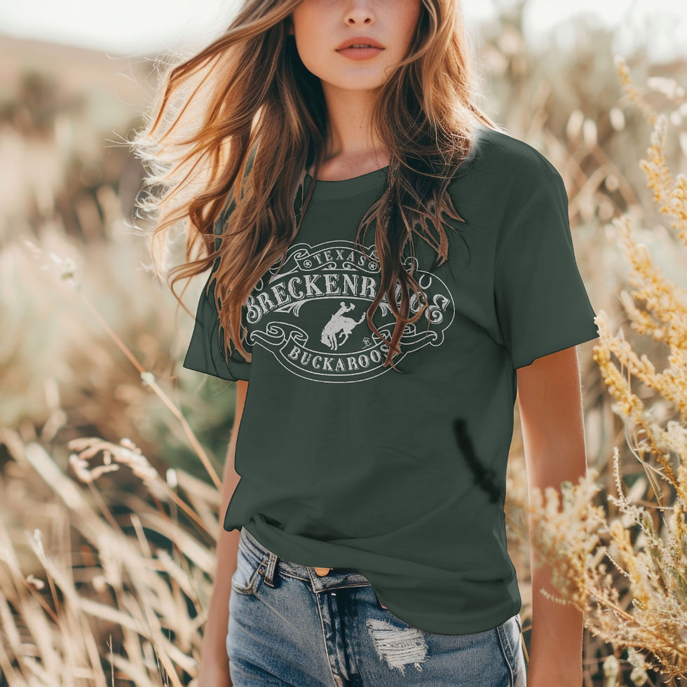 Thumbnail: Breckenridge Texas - Vintage Buckaroo Distressed White